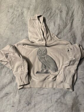 Ovo October’s Very Own Light Green Womens Cropped Sweatshirt Sz Medium